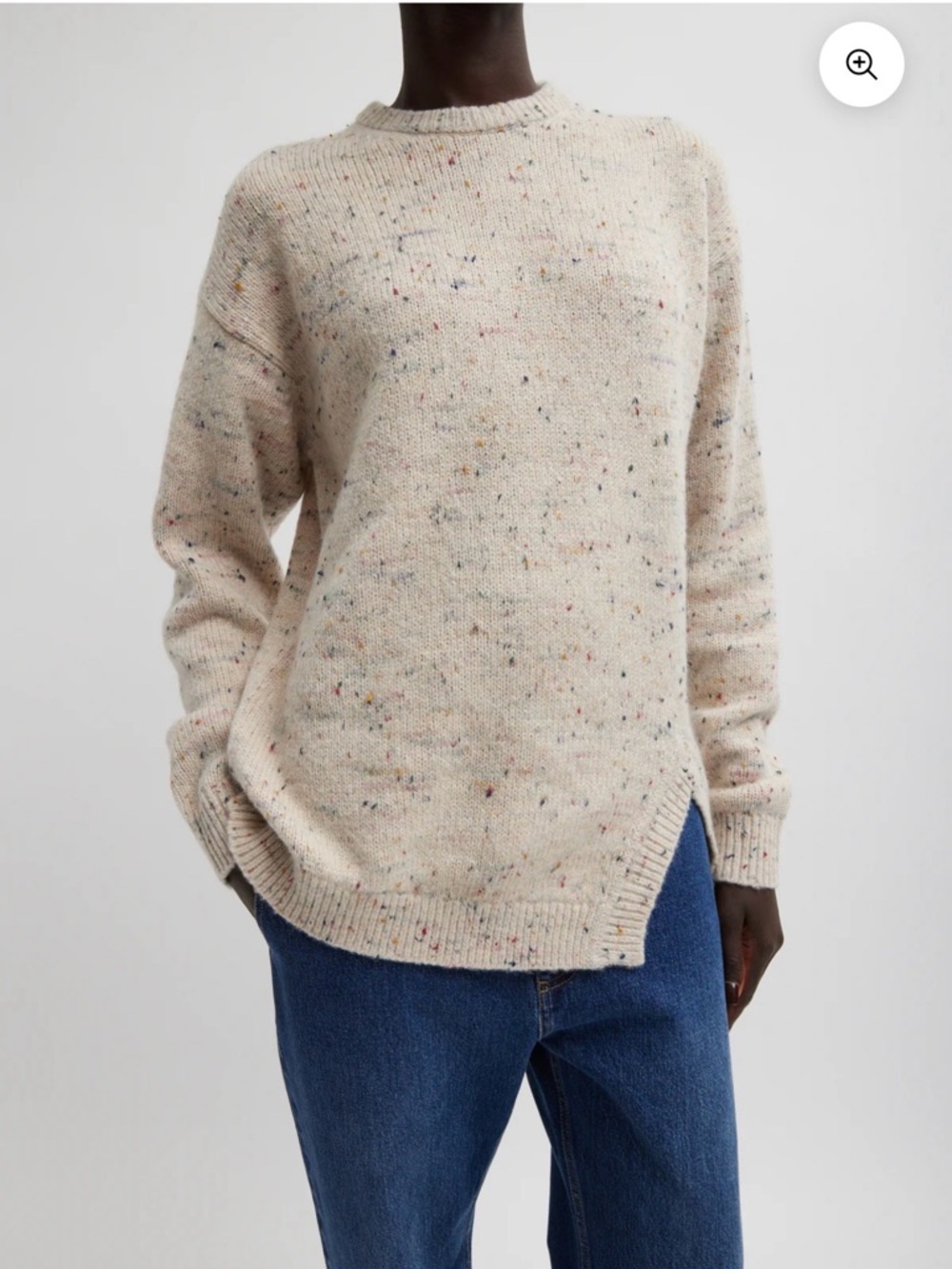 Tibi Confetti Crewneck Easy Sweater